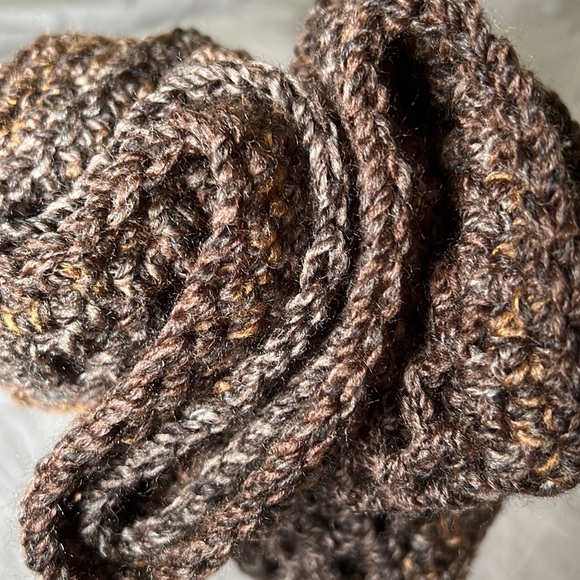 Handmade Crocheted Open-Weave Scarf - Picture 8 of 14